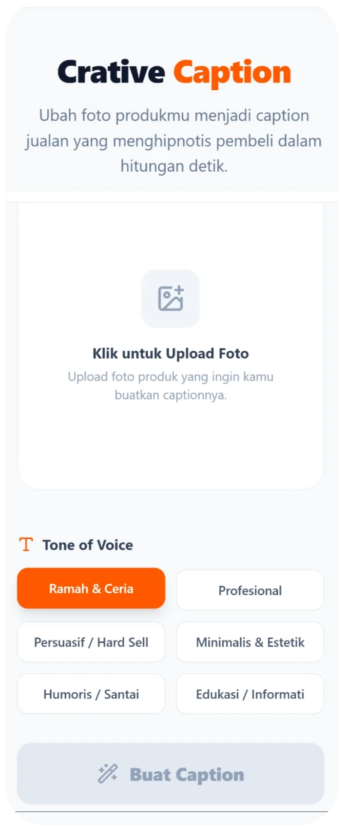 Creative Caption Feature